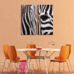Een foto op canvas zebra laten drukken